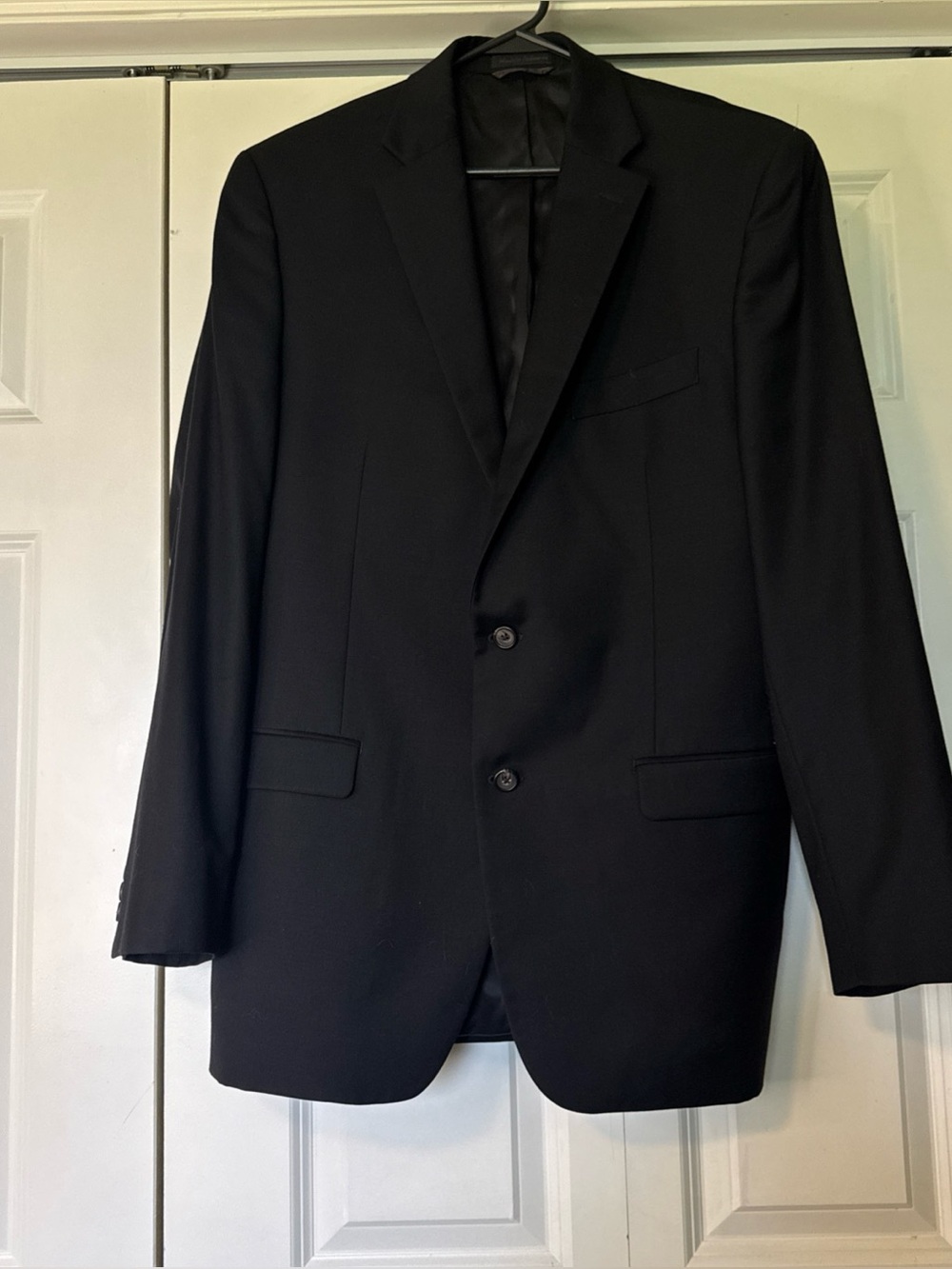 Lauren Ralph Lauren Men’s Bk Wool Blazer Sport Coat 42L Two Button Paisley Lined